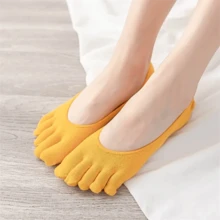 Women's Toe Socks No Show  Five Finger Socks - Multicolor - View 3