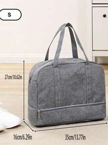 可折疊旅行包女士牛津旅行週末過夜包大容量手掌行李