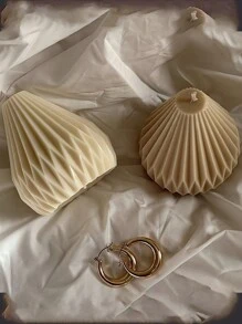 Lê Hình dạng Thủ công Khuôn nến , Đa dụng DIY Khuôn , Xà bông Khuôn silicon , Giáng sinh Qủa tặng - trắng - Xem 6