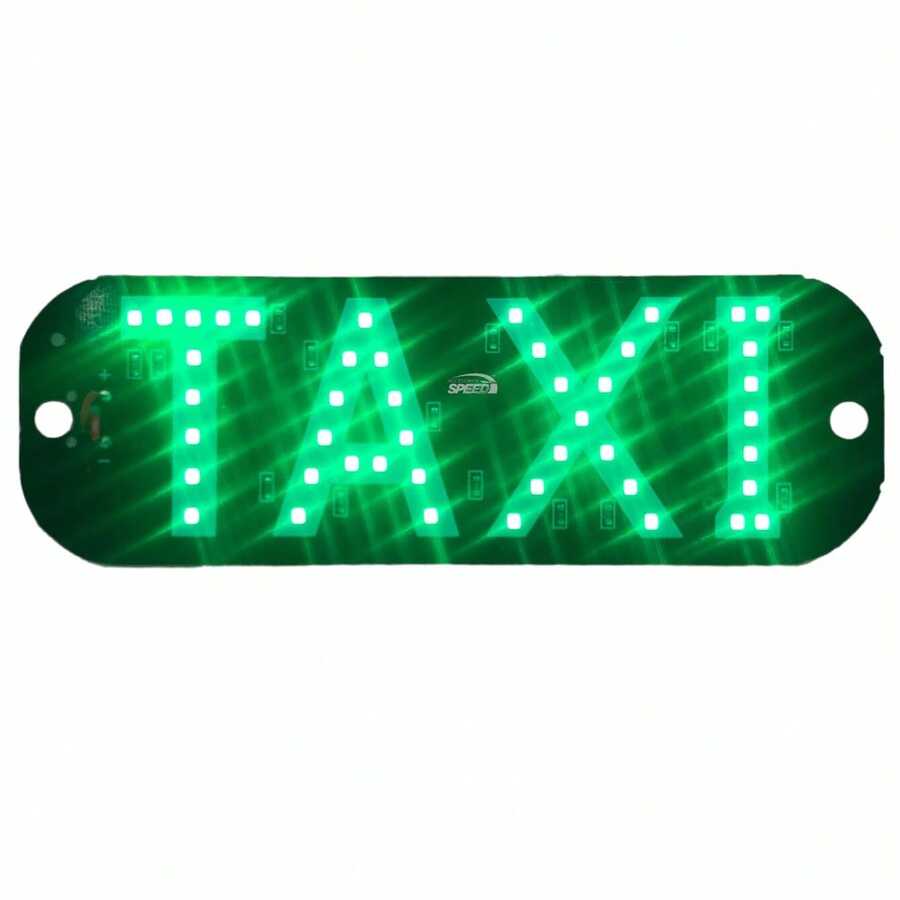 Letrero Taxi-libre Led Ventosas C/conector De Encendedor Bsp - Verde - Ver 1