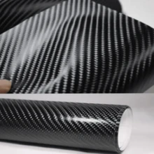 1roll 3d Black Carbon Fiber Vinyl Wrap Sticker 30x152cm - Black - View 4