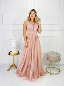 Women Prom & Evening Dresses - 乾枯玫瑰色 - 查看 2