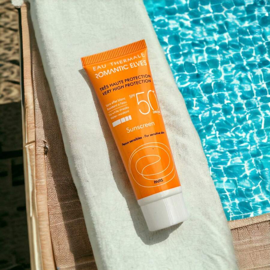 Sunscreen SPF 50+ UVB (UVA) For Sensitive Skin - White - View 1