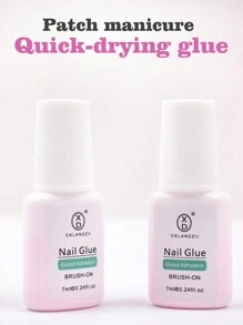 Pegamento de uñas de secado rápido para rhinestones, adhiere firmemente las puntas de las uñas, pegamento de uñas de larga duración para el arte de uñas