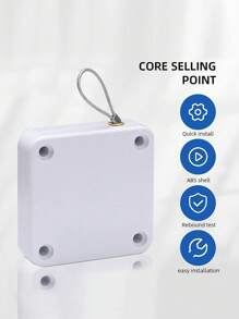 1 Pieza Tope De Puerta Blanco - Blanco - Ver 1