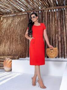 Women Dresses - Đỏ - Xem 2