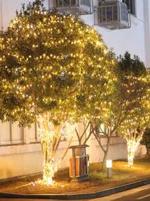 10 Meters LED Garland Curtain Light 8 Modes USB Remote Control Fairy Light String For Home Decoration - Yellow - View 6