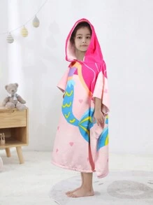 1pc Cartoon Graphic Kids Bath Towel - Multicolor - View 4