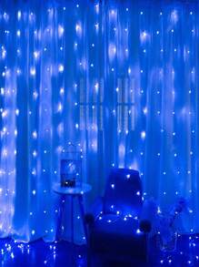 10 Meters LED Garland Curtain Light 8 Modes USB Remote Control Fairy Light String For Home Decoration - Blue - View 3
