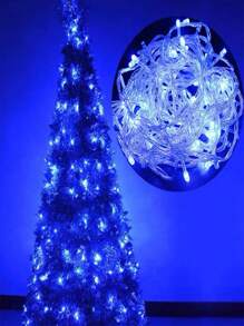 10 Meters LED Garland Curtain Light 8 Modes USB Remote Control Fairy Light String For Home Decoration - Blue - View 2