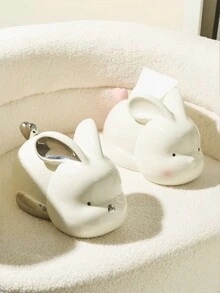 Caja De Pañuelos De Sala De Estar, Caja De Almacenamiento Creativa Y Encantadora De Cerámica Para La Decoración De Mesa De Café - Plateado - Ver 5