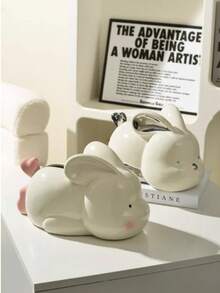 Caja De Pañuelos De Sala De Estar, Caja De Almacenamiento Creativa Y Encantadora De Cerámica Para La Decoración De Mesa De Café - Plateado - Ver 3