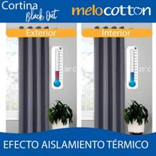 Cortinas Blackout 275cm Ancho X 215cm De Largo En 2 Paneles, 100% Microfibra Poliéster