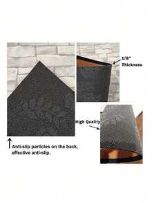 1pc Printed 3d Christmas Elk Felt Floor Mat - Bronze - View 4