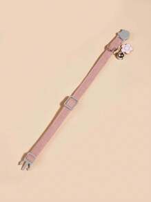 1pc Pink Pendant Collar Adjustable Length Cat Necklace