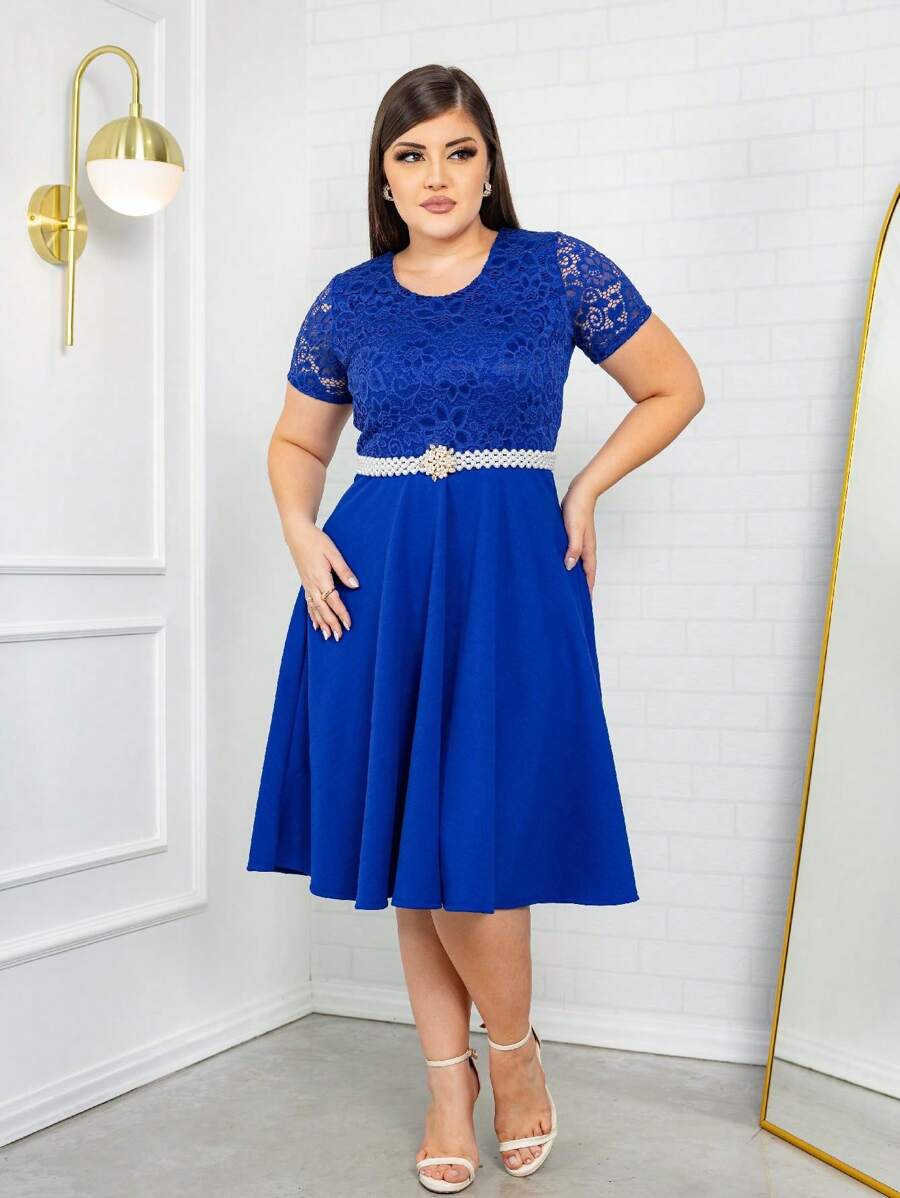 Women Dresses - Royal Blue - View 1
