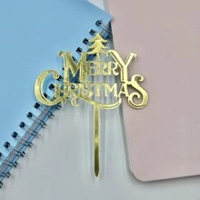 10pcs Acrylic Cake Toppers For Party, Christmas, Birthday Cake Decorations,Christmas