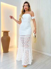 Women Dresses - 白色 - 查看 2