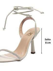 Women Heeled Sandals - 香檳色 - 查看 5