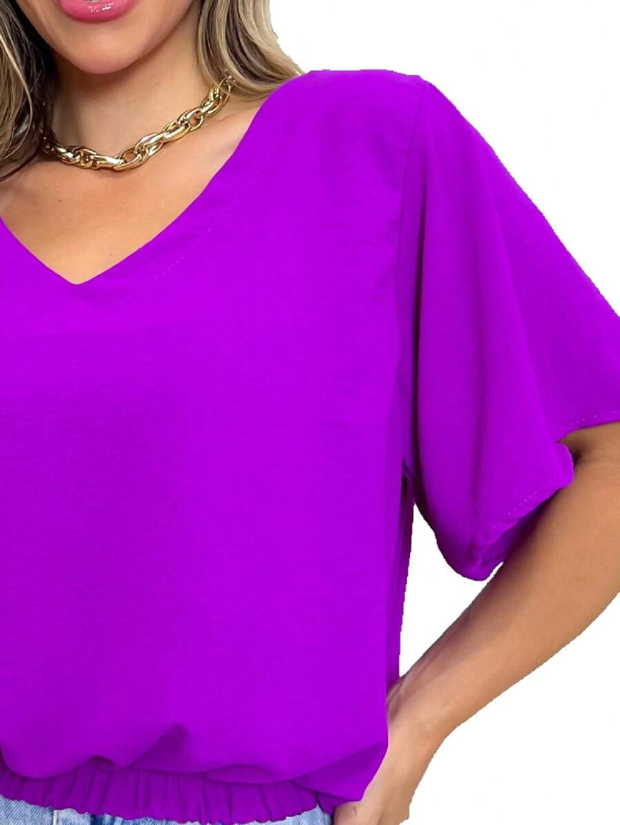 Women Blouses - Màu Hoa hồng đỏ - Xem 1