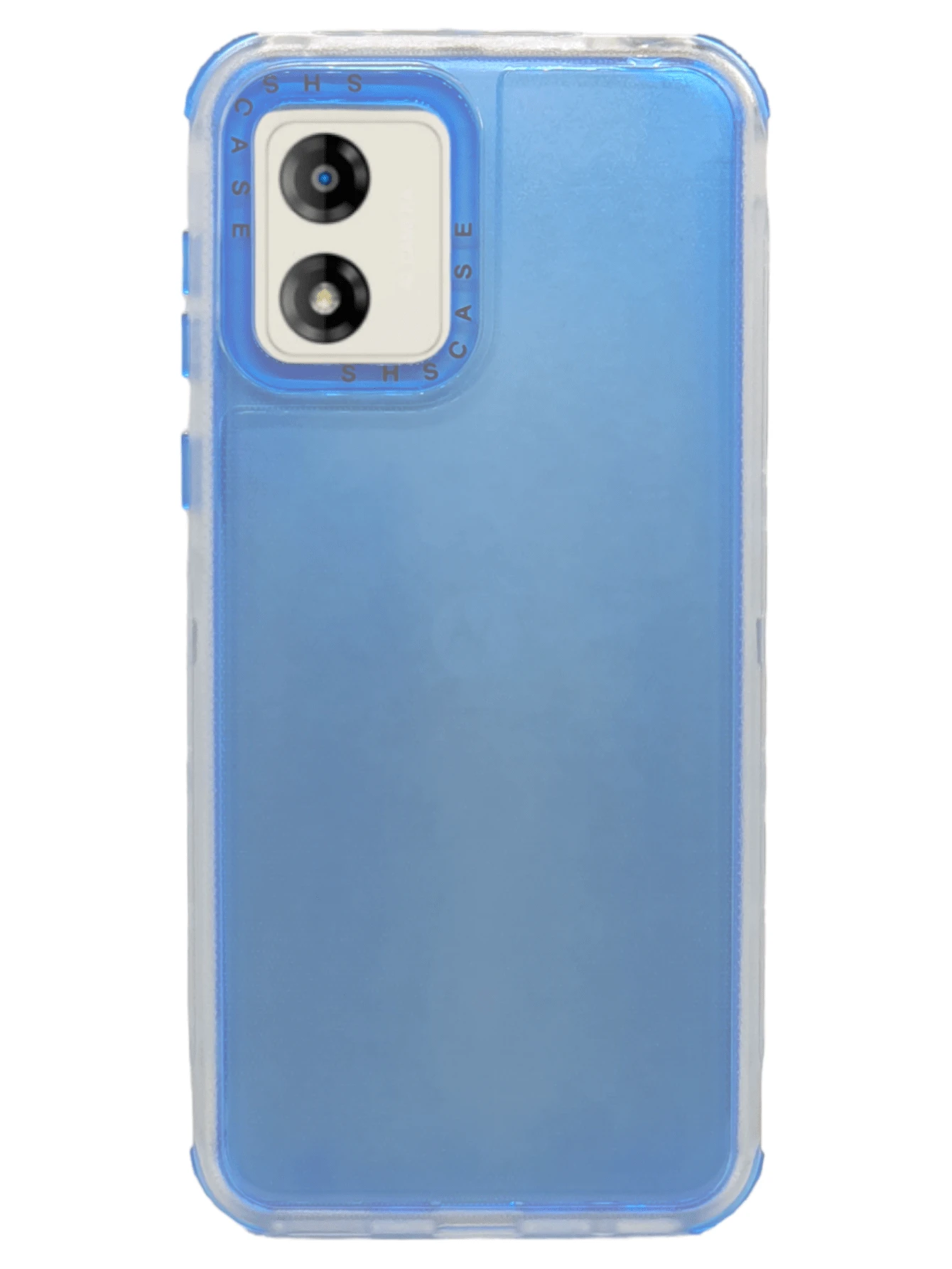 Funda Protector Uso Rudo 360° Humo Para Moto E13 Más 2 Micas De Cristal - Azul - Ver 1