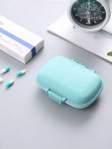 1 件 8 隔層便攜式藥盒,便攜式小型每週旅行藥丸收納盒便攜式口袋藥盒錢包維生素魚油隔層容器藥盒,口袋錢包小藥盒便攜式維生素容器 - 藍色 - 查看 2