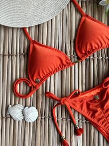 Women Bikini Sets - trái cam - Xem 4