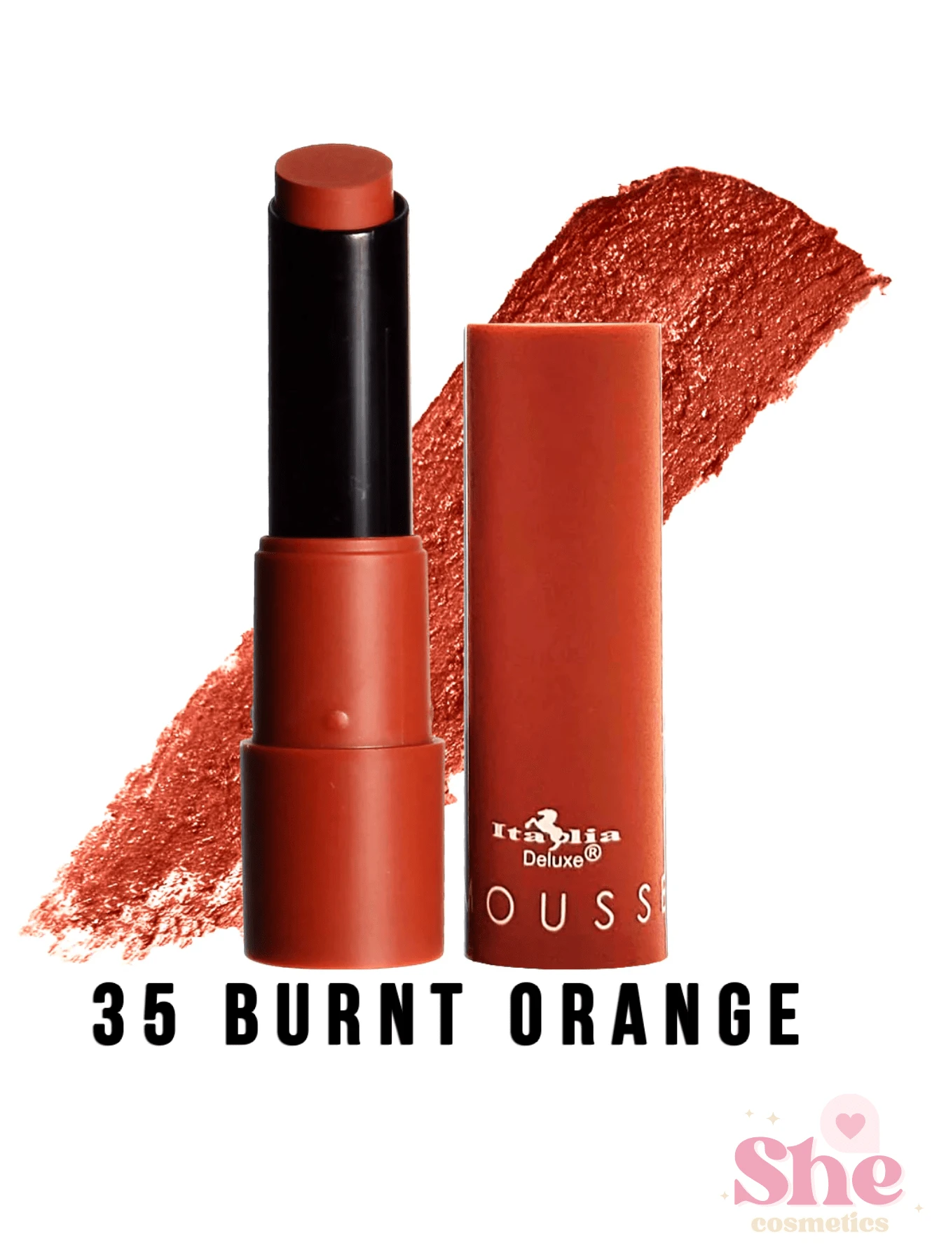 LABIAL MOUSSE MATTE 35 BURNT ORANGE ITALIA DELUXE - Multicolor - Ver 1