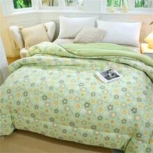 1pc Comforter, Solid Color Filling, Suitable For Warmth And Comfort In Spring/autumn/winter - Apricot - View 7
