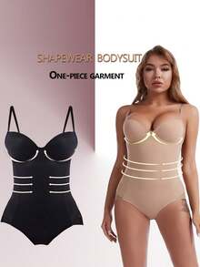 MEIYATING 2 Packs Solid Shapewear Bodysuit - Multicolor - View 2