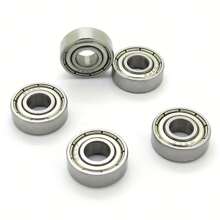 696zz深溝球軸承雙屏蔽696-zz 697zz 698zz 699zz,6mm X 15mm X 5mm碳鋼軸承(4入組) - 銀色 - 查看 3