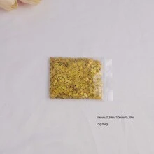 馬卡龍色閃爍星星和月亮造型裝飾糖果,適用於派對和婚禮裝飾 - 金色 - 查看 5