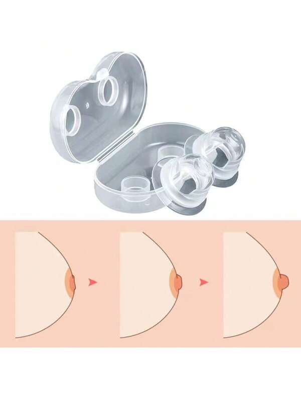 2 Stücke Silikon Nippelsauger, Nippelzieher, Rückzugspumpe, Sauger, Sauger, Massagegerät, Gesundheitswesen, Sexspielzeug für Erwachsene für Frauen, Nippelklemmen Stimulator, erotisches Spielzeug für erwachsene Frauen, Vergnügen für Erwachsene, sexuelles Wohlbefinden
