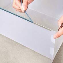 1pc Drawer Style Shoe Box Table Desktop Storage Box, Dustproof, Makeup And Cosmetic Organized Container, White - White - View 5