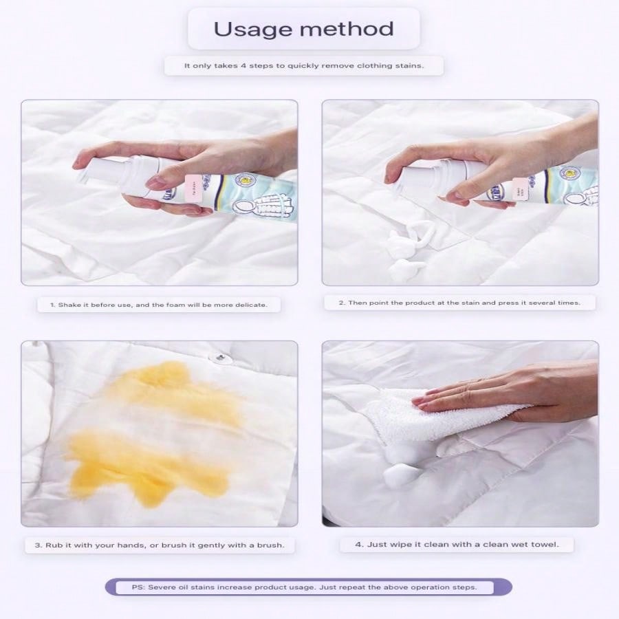 Down Jacket Dry Cleaning Stain Remover Household Waterless Oil Stain