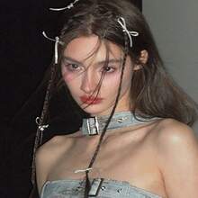 Cute 6pcs/Set Women's White Ribbon Braided Hair Clip With Small Bow, Suitable For Daily Use - White - View 3