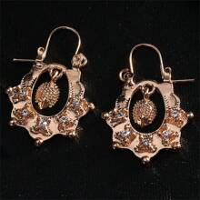 Bông tai lủng lẳng - Vàng - Xem 3