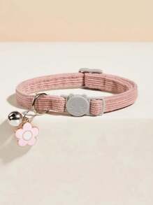 1pc Pink Pendant Collar Adjustable Length Cat Necklace