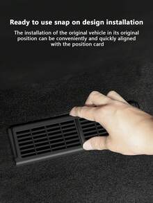2 件黑色 Abs 車出風口蓋適用於 Tesla Model Y/model 3,出風口保護網罩內裝改裝零件 - 黑色 - 查看 7