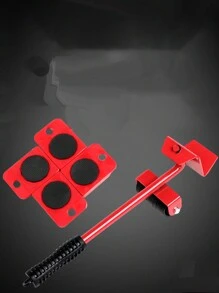 1入/5入組塑膠家具搬運工具套裝,用於沙發床梳妝台櫥櫃,具有防滑把手 - 彩色 - 查看 3