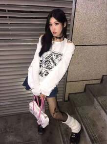 1個多尖銳的飾釘項圈,時尚的女性替代式頸鍊,庞克風格,pu皮革 - 紅色 - 查看 5