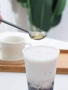 1pc New Matte Finish Dinner Spoon - Grey - View 2