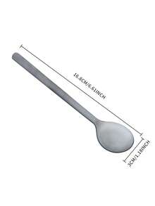 1pc New Matte Finish Dinner Spoon - Grey - View 3