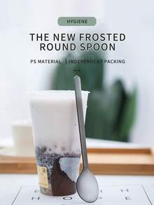 1pc New Matte Finish Dinner Spoon - Grey - View 4