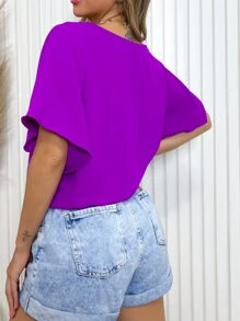 Women Blouses - Màu Hoa hồng đỏ - Xem 3