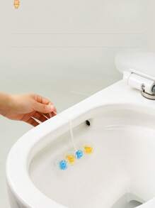 2pcs Hanging Aromatic Toilet Cleaner With Automatic Deodorization & Colored Foam - Multicolor - View 1