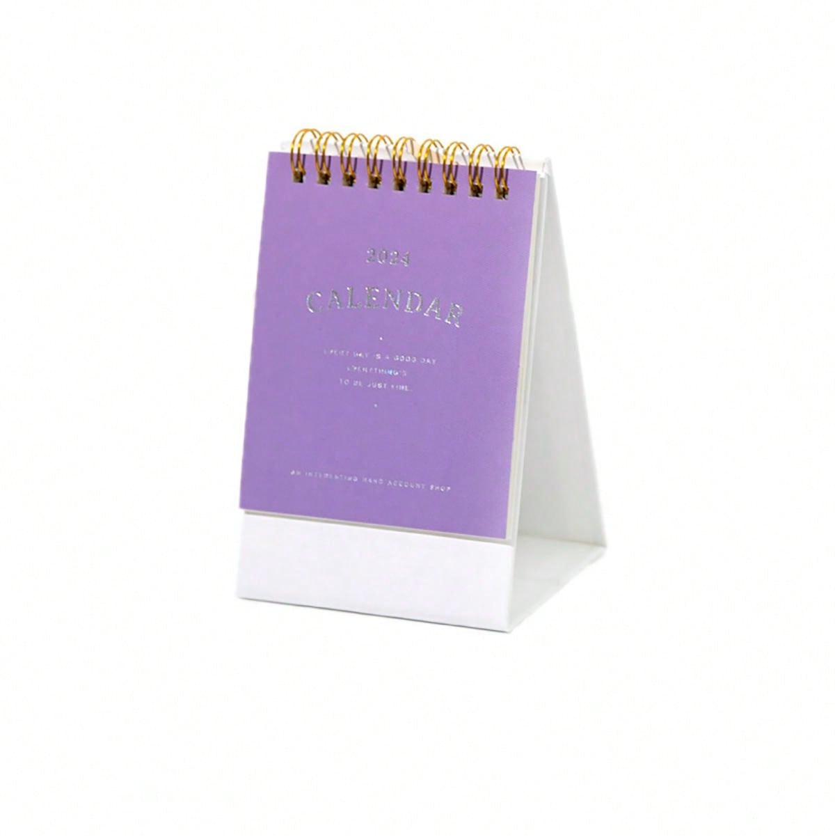 2024 Basic Desktop Calendar For Dopamine Series: Simple Check-in Plan