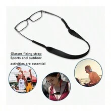 Diving Snorkeling Mask Strap & Sunglasses Chain Retainer, Swimming Skiing Sports Glasses Lanyard - Black - View 5