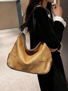 Large Capacity Bucket Bag Women's New Handbag, Unique Design For Commuting, Tote Bag, Shoulder Bag And Crossbody Bag - Khaki - View 3