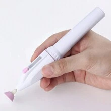 Manicure Professional Electric Nail Cutter Nail File Set Pedicure with 5 Grinding Heads - Pink - View 2